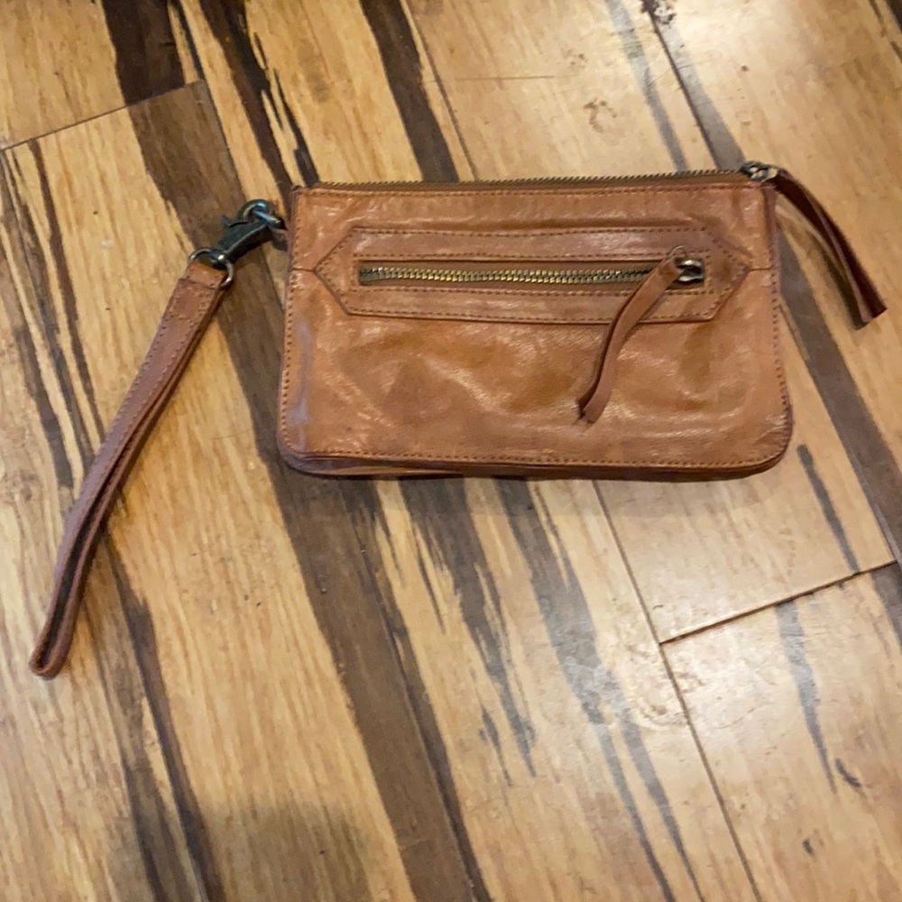100% Leather Wristlet